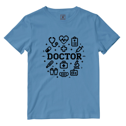 Cotton Shirt: Doctor Pixelated