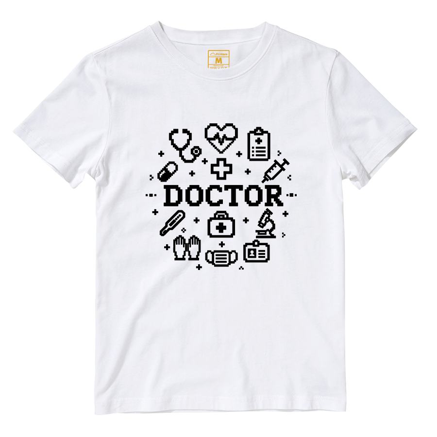 Cotton Shirt: Doctor Pixelated