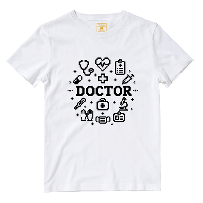 Cotton Shirt: Doctor Pixelated