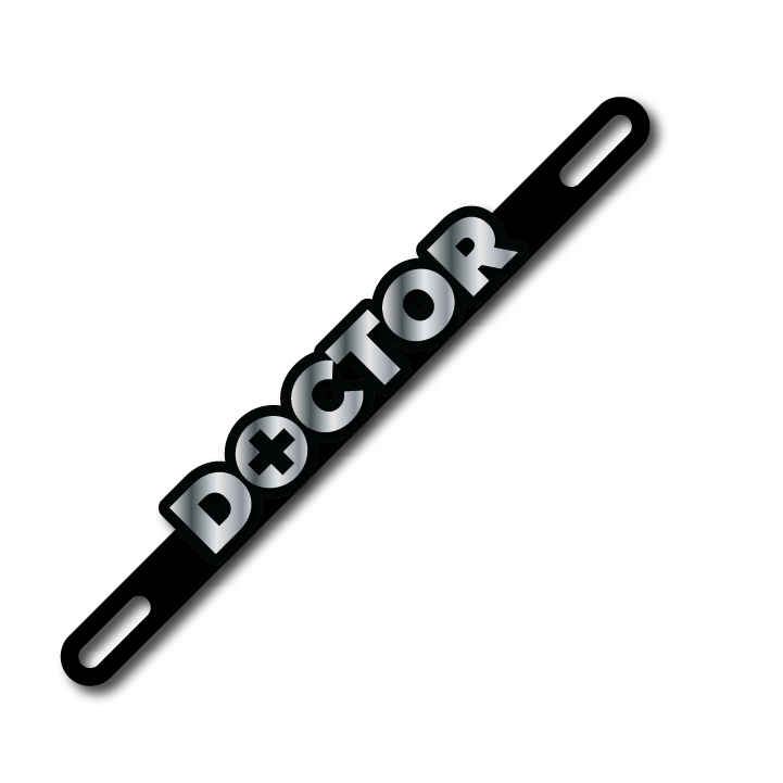 Car Plate Badge: Doctor Version 2