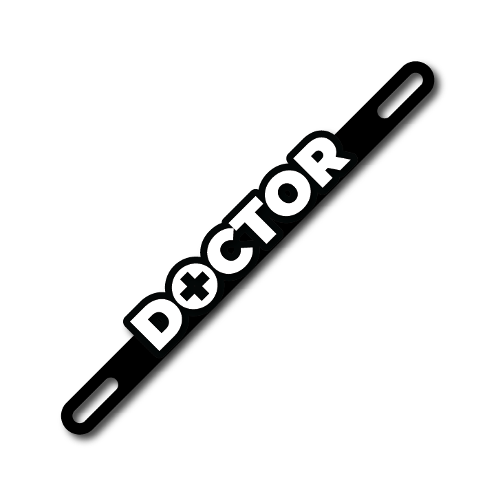 Car Plate Badge: Doctor Version 2