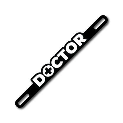 Car Plate Badge: Doctor Version 2