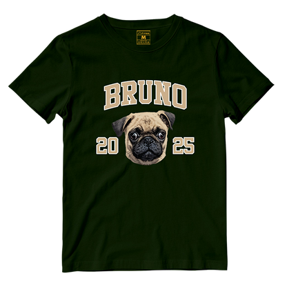 Cotton Shirt: Custom Varsity Dog