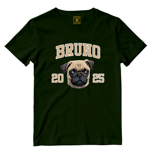 Cotton Shirt: Custom Varsity Dog