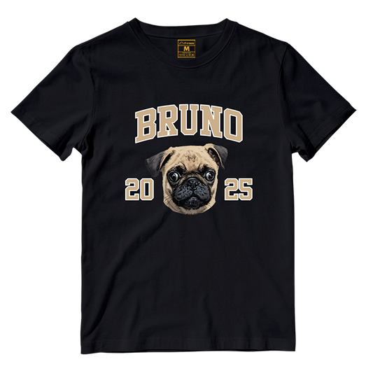 Cotton Shirt: Custom Varsity Dog