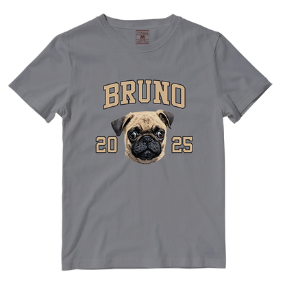 Cotton Shirt: Custom Varsity Dog