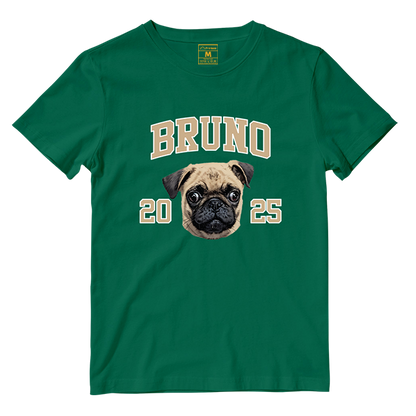 Cotton Shirt: Custom Varsity Dog
