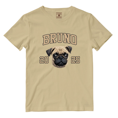 Cotton Shirt: Custom Varsity Dog
