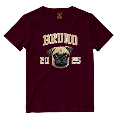 Cotton Shirt: Custom Varsity Dog