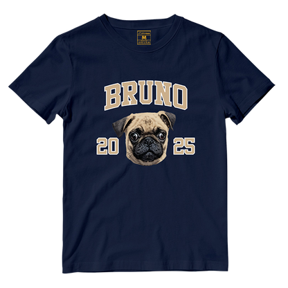 Cotton Shirt: Custom Varsity Dog