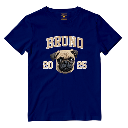 Cotton Shirt: Custom Varsity Dog