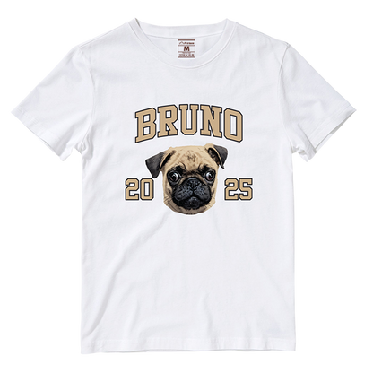 Cotton Shirt: Custom Varsity Dog