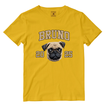 Cotton Shirt: Custom Varsity Dog