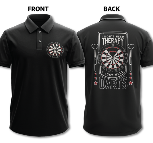 Drifit Polo Shirt: Don't Need Therapy (Front & Back)