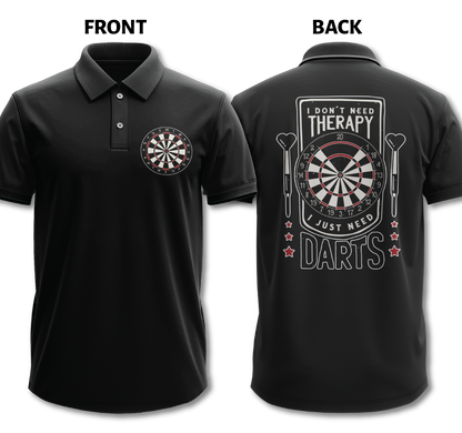 Drifit Polo Shirt: Don't Need Therapy (Front & Back)