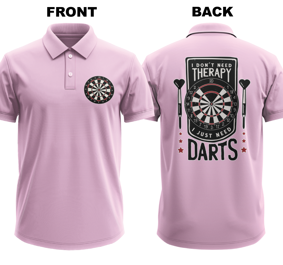 Drifit Polo Shirt: Don't Need Therapy (Front & Back)
