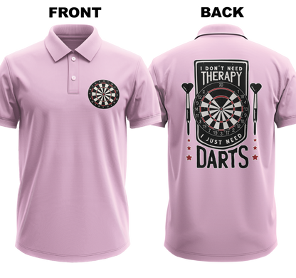 Drifit Polo Shirt: Don't Need Therapy (Front & Back)