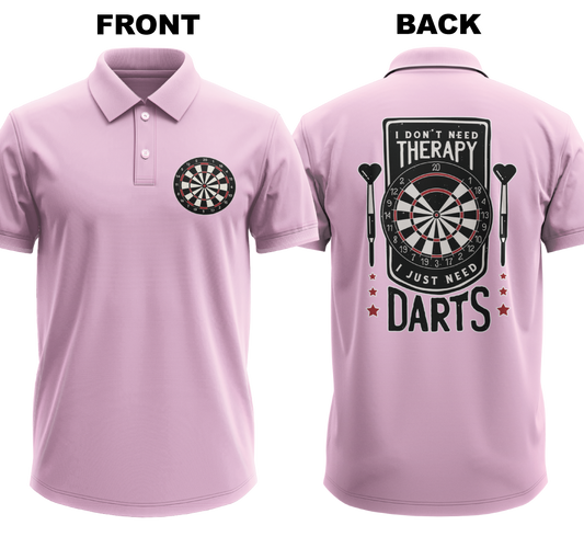 Drifit Polo Shirt: Don't Need Therapy (Front & Back)