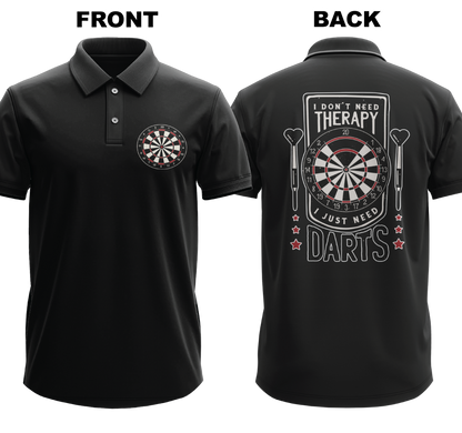 Drifit Polo Shirt: Don't Need Therapy (Front & Back)