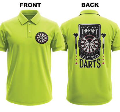 Drifit Polo Shirt: Don't Need Therapy (Front & Back)