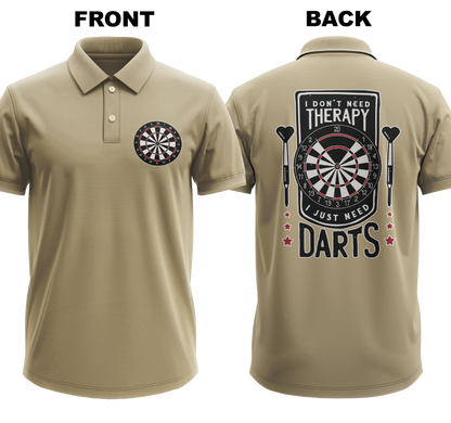 Drifit Polo Shirt: Don't Need Therapy (Front & Back)