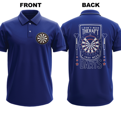 Drifit Polo Shirt: Don't Need Therapy (Front & Back)