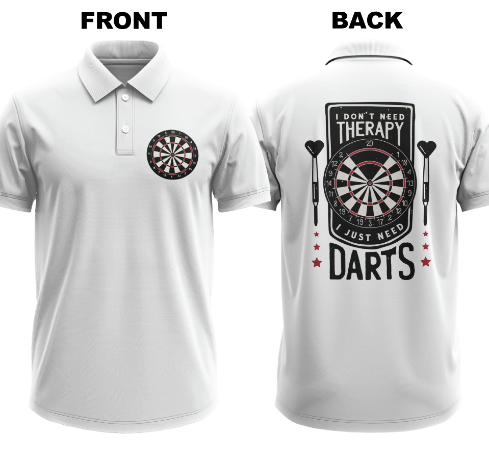 Drifit Polo Shirt: Don't Need Therapy (Front & Back)