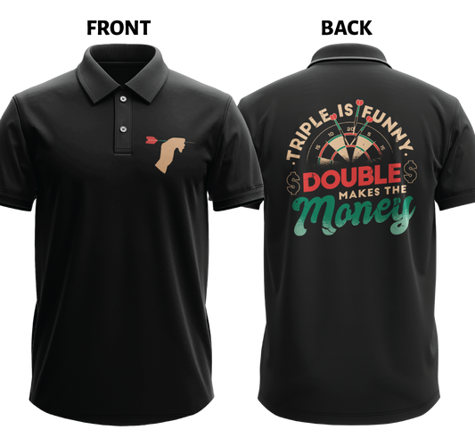 Drifit Polo Shirt: Double Money (Front & Back)