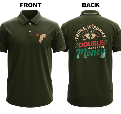 Drifit Polo Shirt: Double Money (Front & Back)