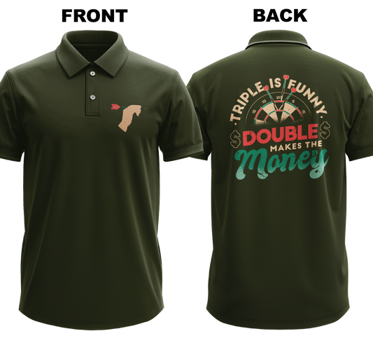 Drifit Polo Shirt: Double Money (Front & Back)