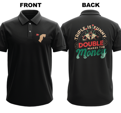Drifit Polo Shirt: Double Money (Front & Back)