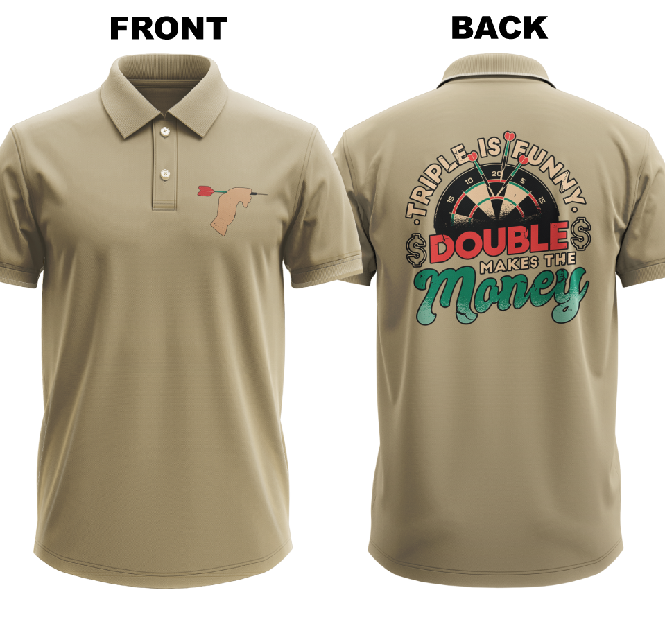 Drifit Polo Shirt: Double Money (Front & Back)