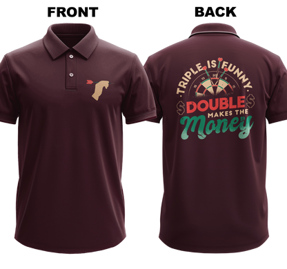 Drifit Polo Shirt: Double Money (Front & Back)
