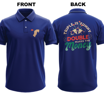 Drifit Polo Shirt: Double Money (Front & Back)