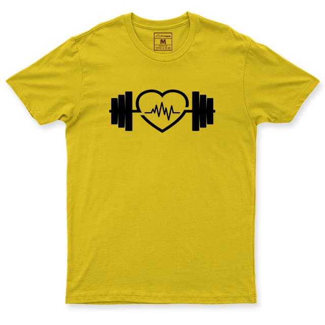Drifit Shirt: Dumbbell Heart