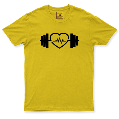 Drifit Shirt: Dumbbell Heart