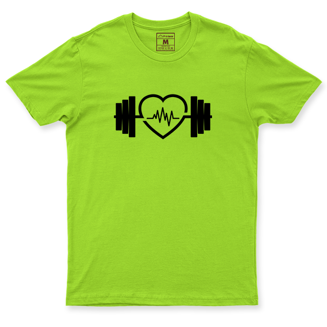 Drifit Shirt: Dumbbell Heart