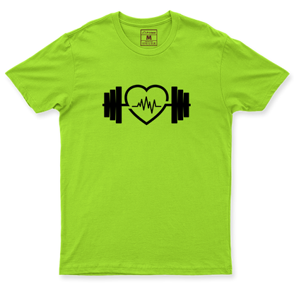 Drifit Shirt: Dumbbell Heart