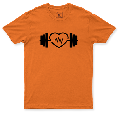 Drifit Shirt: Dumbbell Heart