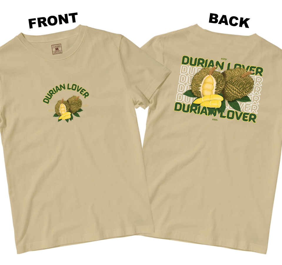 Cotton Shirt: Durian Lover (Front and Back)