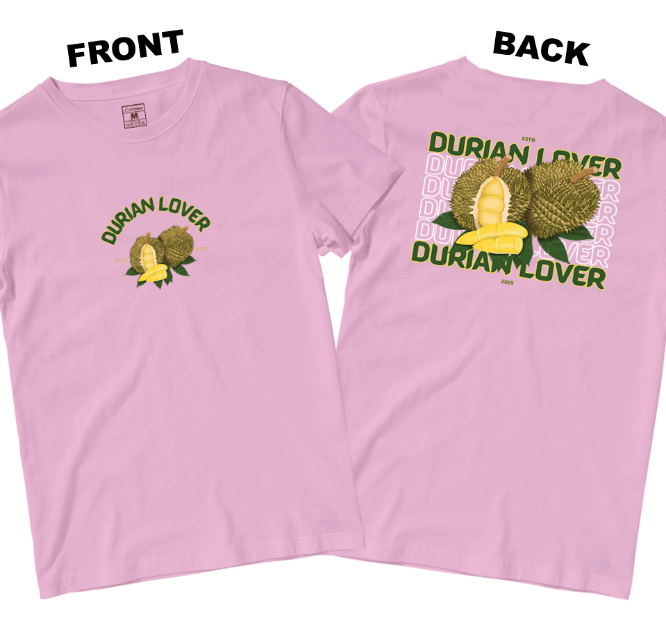 Cotton Shirt: Durian Lover (Front and Back)
