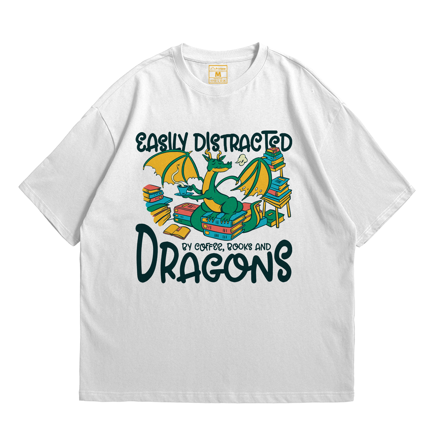 Premium Oversized Cotton Shirt: Easily Distracted