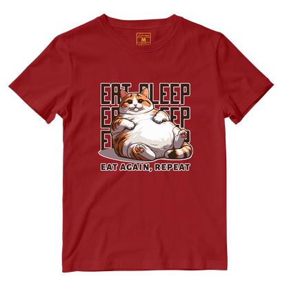 Cotton Shirt: Eat Sleep Repeat