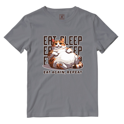 Cotton Shirt: Eat Sleep Repeat