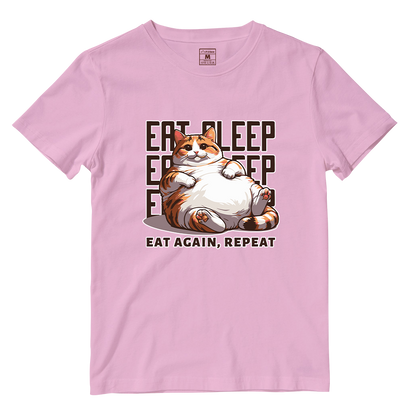 Cotton Shirt: Eat Sleep Repeat