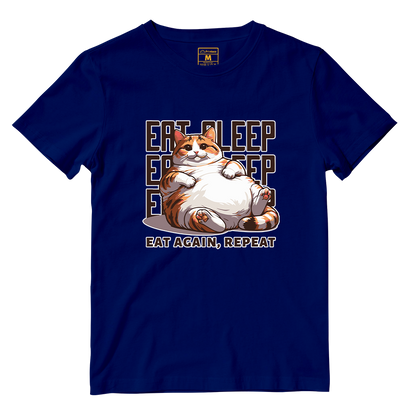 Cotton Shirt: Eat Sleep Repeat