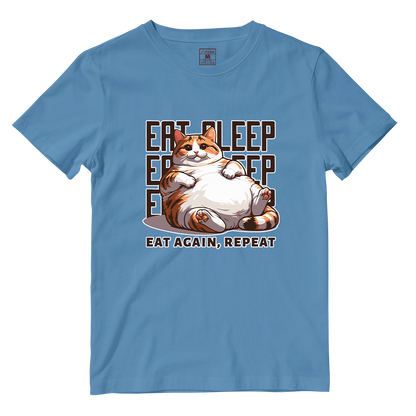 Cotton Shirt: Eat Sleep Repeat
