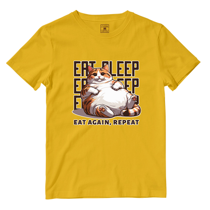 Cotton Shirt: Eat Sleep Repeat