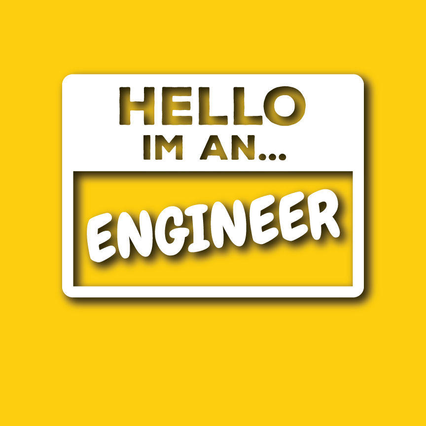 Vehicle Sticker: Engineer Hello