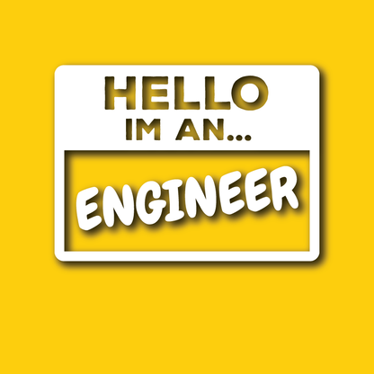 Vehicle Sticker: Engineer Hello